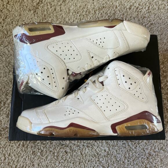 Air Jordan 6 Retro OG BG Maroon - Size 5Y - Picture 1 of 5